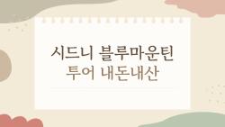 시드니 블루마운틴 투어 내돈내산, 사람들이 가장 많이 후회하는 실수는 뭘까?